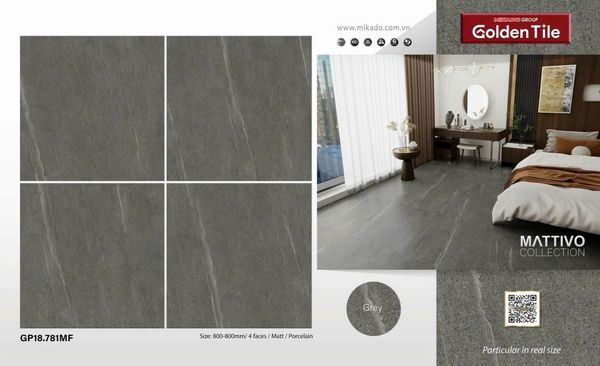 Gạch 80x80mm men mờ , GP18.781MF
